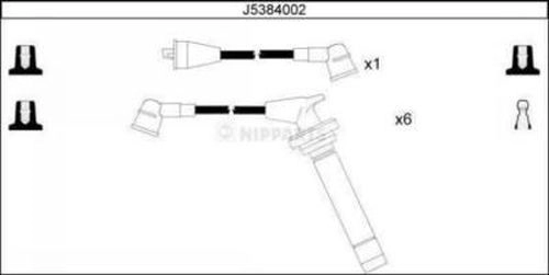 Комплект проводов зажигания NIPPARTS J5384002