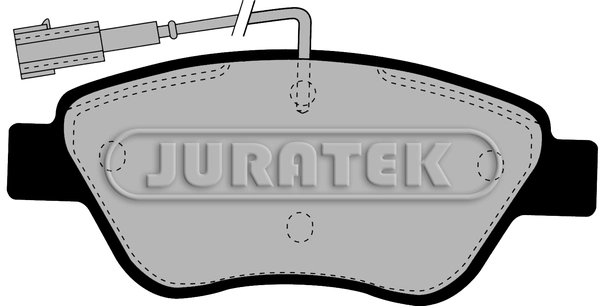 Комплект тормозных колодок дисковый тормоз JURATEK JCP1466