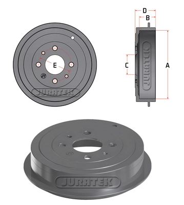 Тормозной барабан JURATEK JDR024