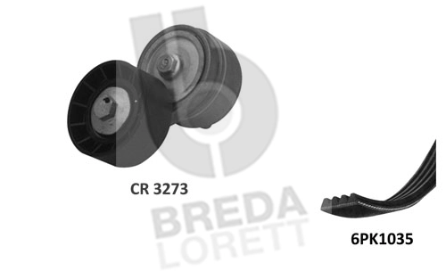Поликлиновой ременный комплект BREDA LORETT KCA0031