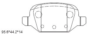 Комплект тормозных колодок дисковый тормоз ASIMCO KD0719