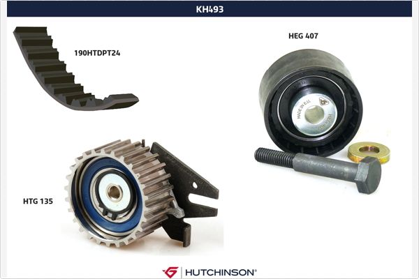 Комплект ремня грм HUTCHINSON KH 493