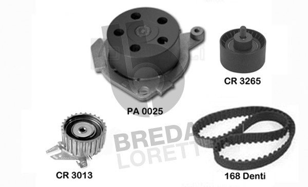 Водяной насос + комплект зубчатого ремня BREDA LORETT KPA0590A