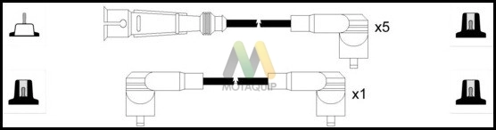 Комплект проводов зажигания MOTAQUIP LDRL1063