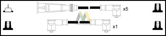 Комплект проводов зажигания MOTAQUIP LDRL1090