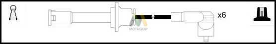 Комплект проводов зажигания MOTAQUIP LDRL1143