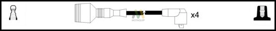 Комплект проводов зажигания MOTAQUIP LDRL1379