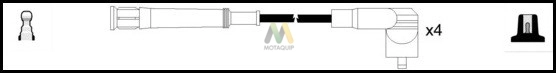 Комплект проводов зажигания MOTAQUIP LDRL1601