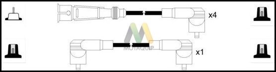 Комплект проводов зажигания MOTAQUIP LDRL352