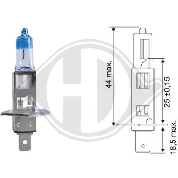 Лампа накаливания фара дальнего света more light +120 DIEDERICHS LID10065