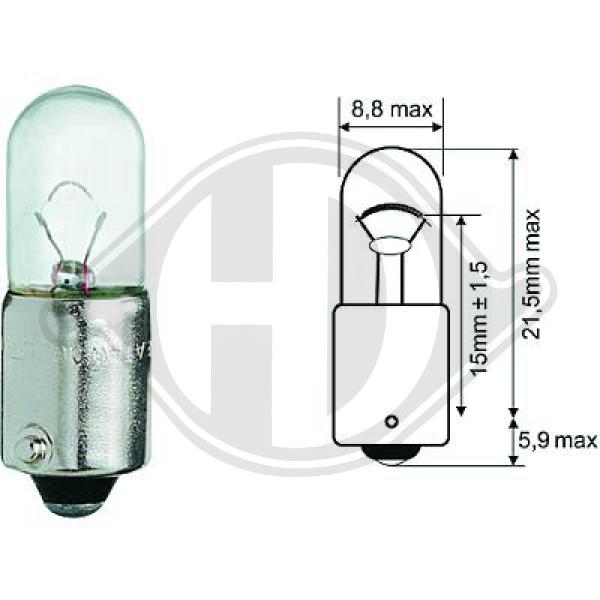 Лампа накаливания фонарь указателя поворота DIEDERICHS LID10073