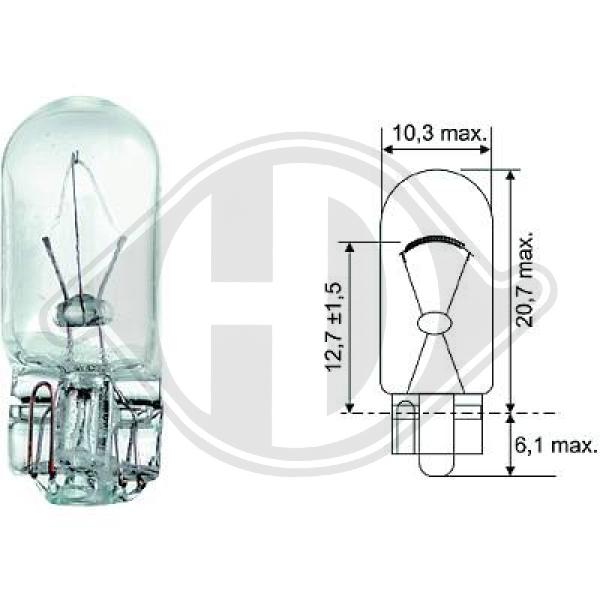 Лампа накаливания фонарь указателя поворота DIEDERICHS LID10078