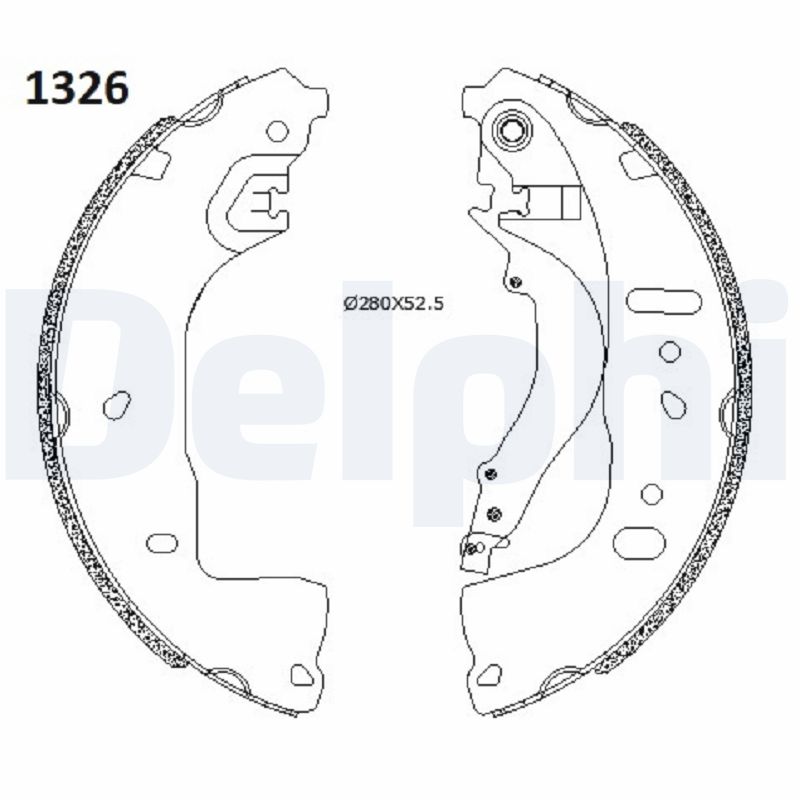 Комплект тормозных колодок DELPHI LS2197
