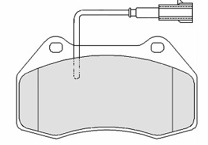 Комплект тормозных колодок дисковый тормоз MOTAQUIP LVXL1416