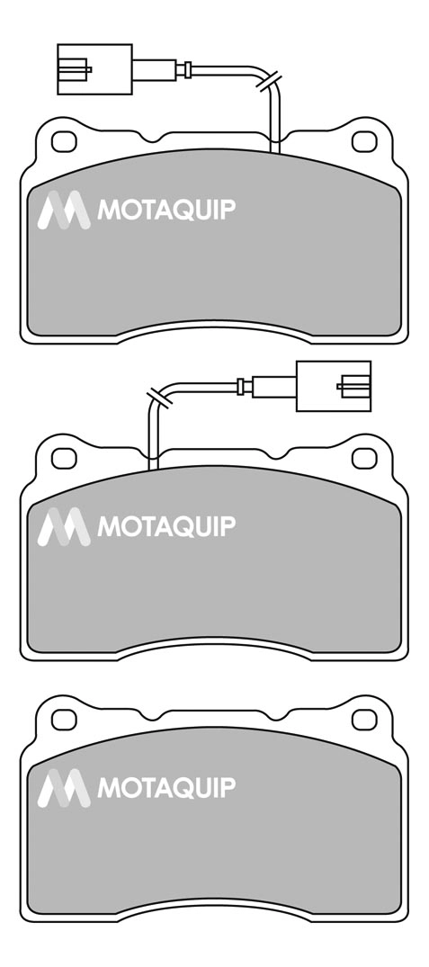 Комплект тормозных колодок дисковый тормоз MOTAQUIP LVXL1675