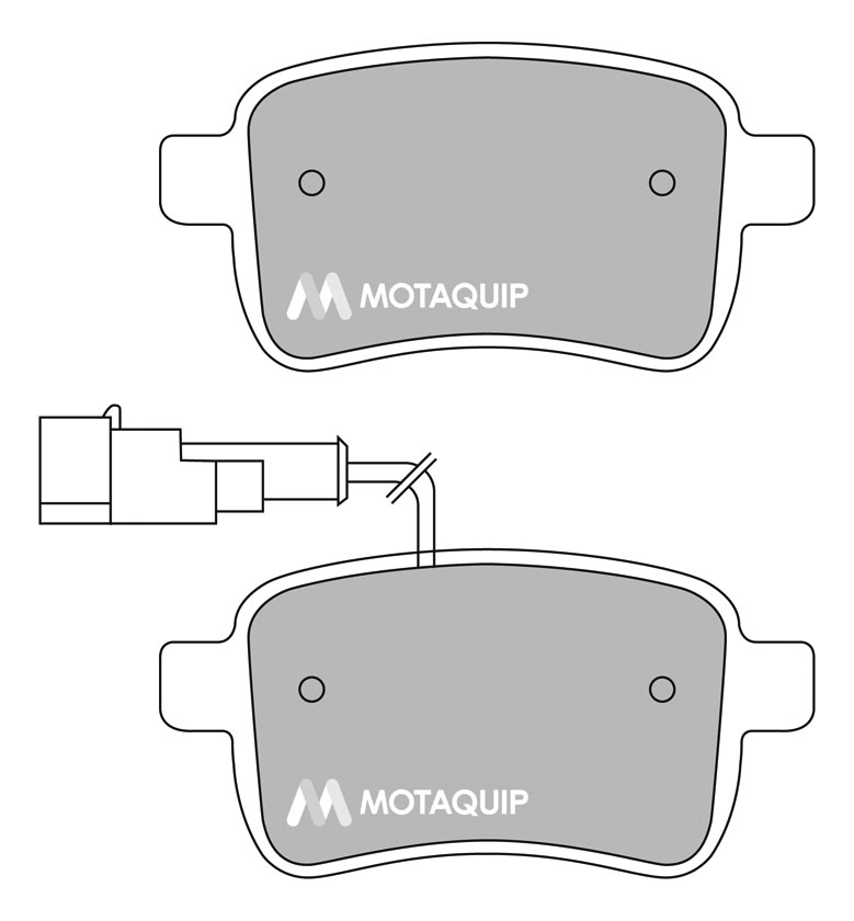 Комплект тормозных колодок дисковый тормоз MOTAQUIP LVXL1676