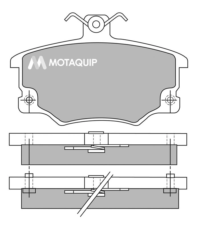 Комплект тормозных колодок дисковый тормоз MOTAQUIP LVXL390