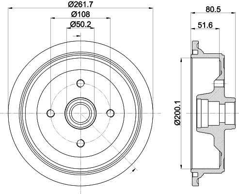 Тормозной барабан MINTEX MBD298