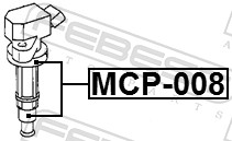 Вилка катушка зажигания FEBEST MCP-008