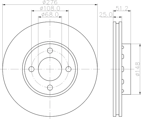 Тормозной диск MINTEX MDC1121