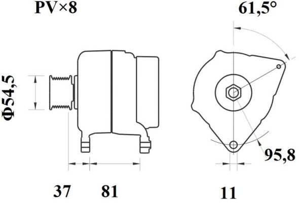 Генератор MAHLE/KNECHT MG 813