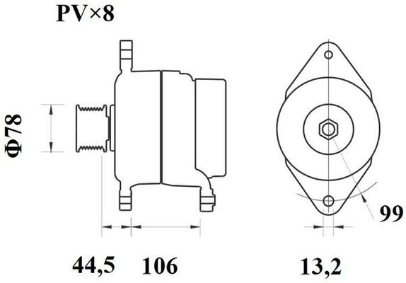 Генератор MAHLE/KNECHT MG 816