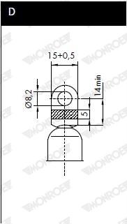 Газовая пружина капот monroe maxlift MONROE ML5420