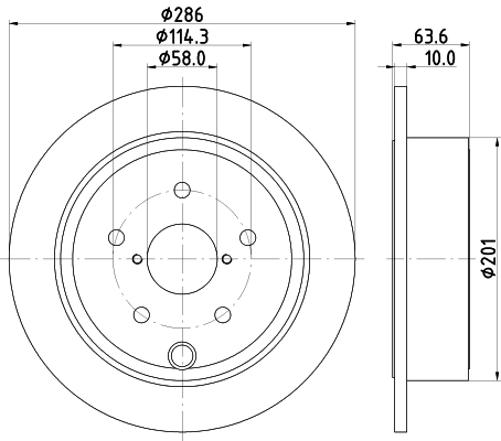 Тормозной диск NISSHINBO ND7012K