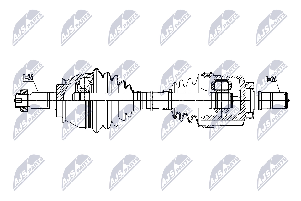 Приводной вал NTY NPW-BM-206