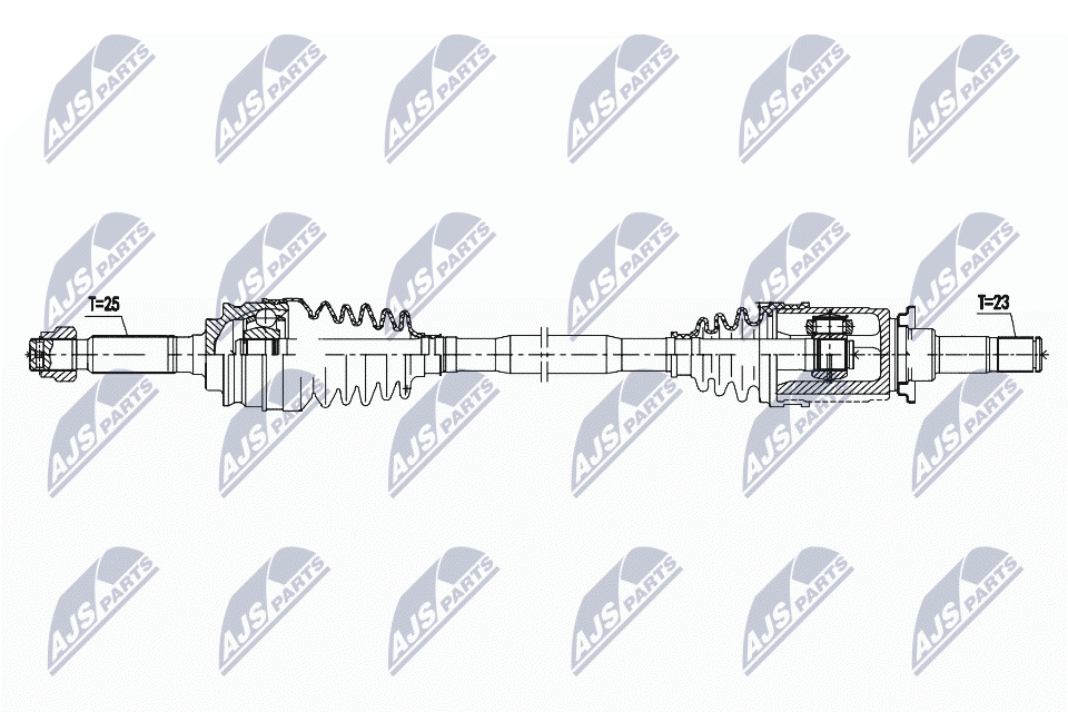 Приводной вал NTY NPW-CH-094