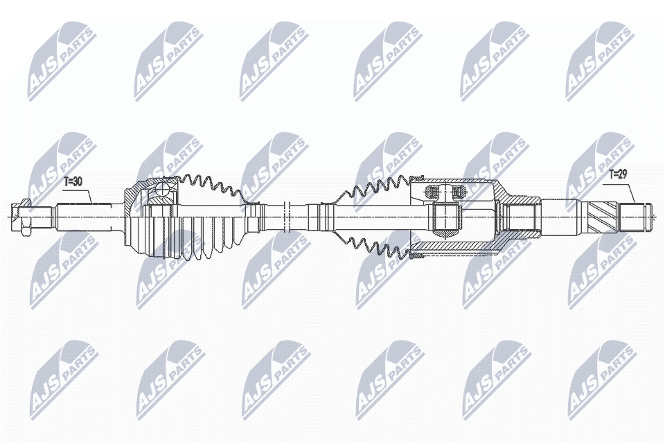 Приводной вал NTY NPW-CH-112