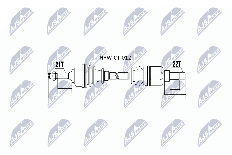 Приводной вал NTY NPW-CT-012