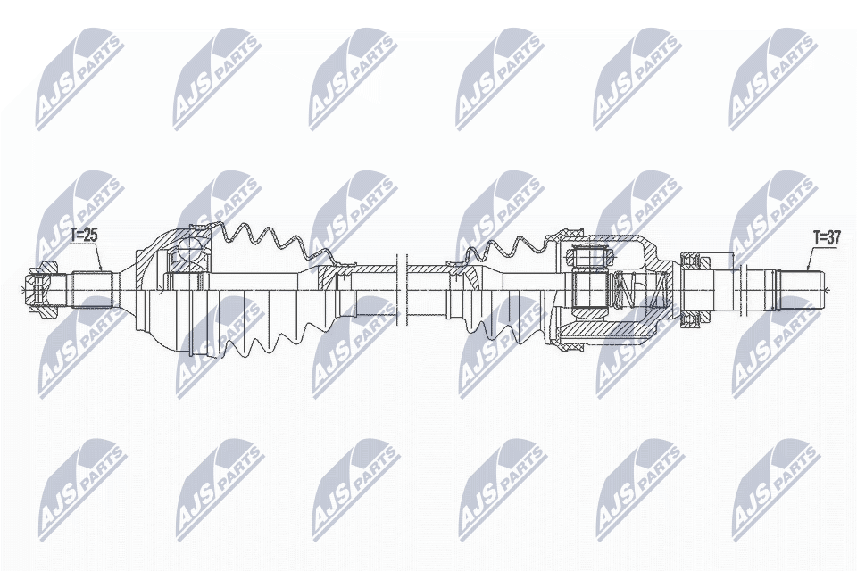 Приводной вал NTY NPW-CT-107