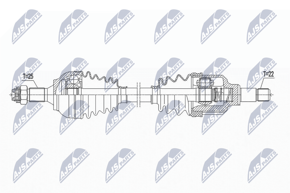 Приводной вал NTY NPW-CT-115