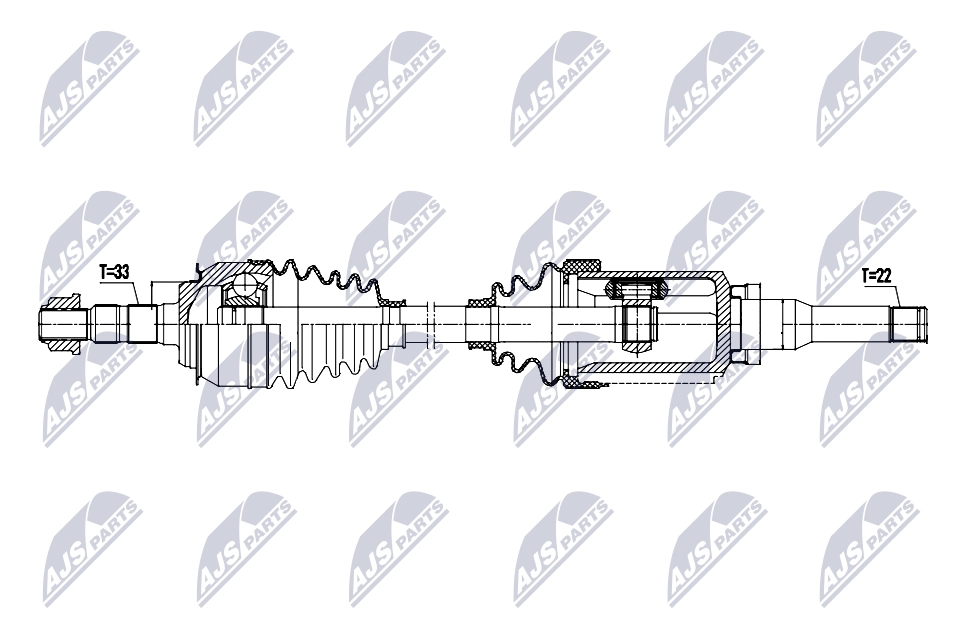 Приводной вал NTY NPW-DW-061
