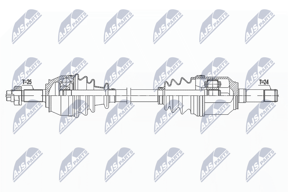 Приводной вал NTY NPW-FT-047