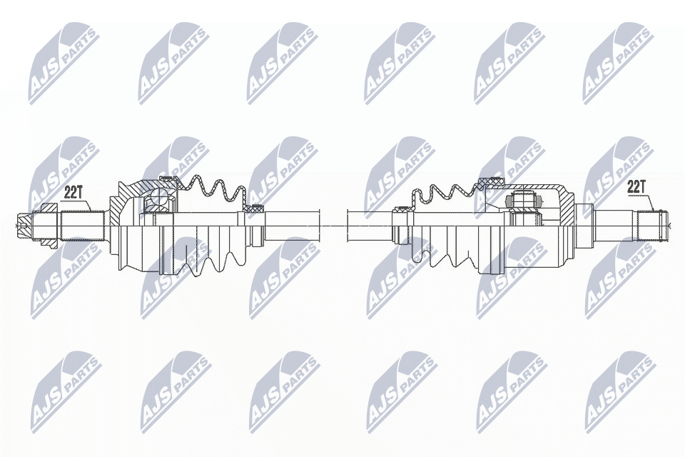 Приводной вал NTY NPW-FT-060