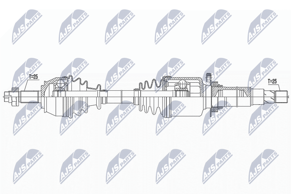 Приводной вал NTY NPW-FT-067