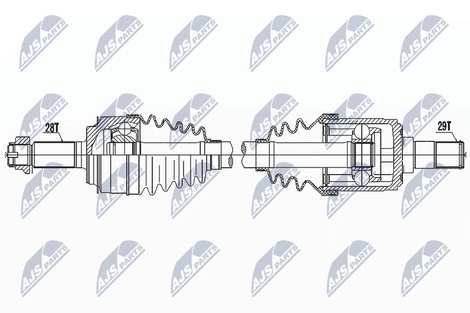 Приводной вал NTY NPW-HD-081