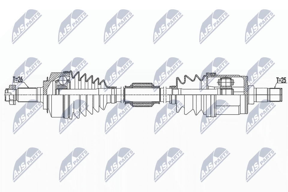 Приводной вал NTY NPW-HD-090