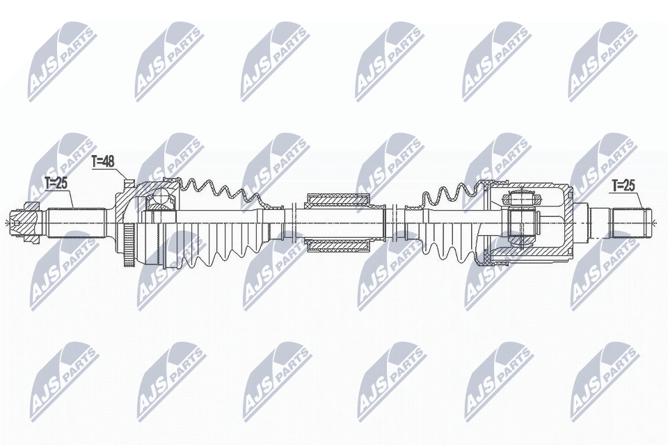 Приводной вал NTY NPW-HY-555