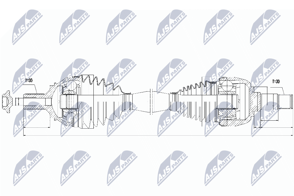 Приводной вал NTY NPW-ME-046