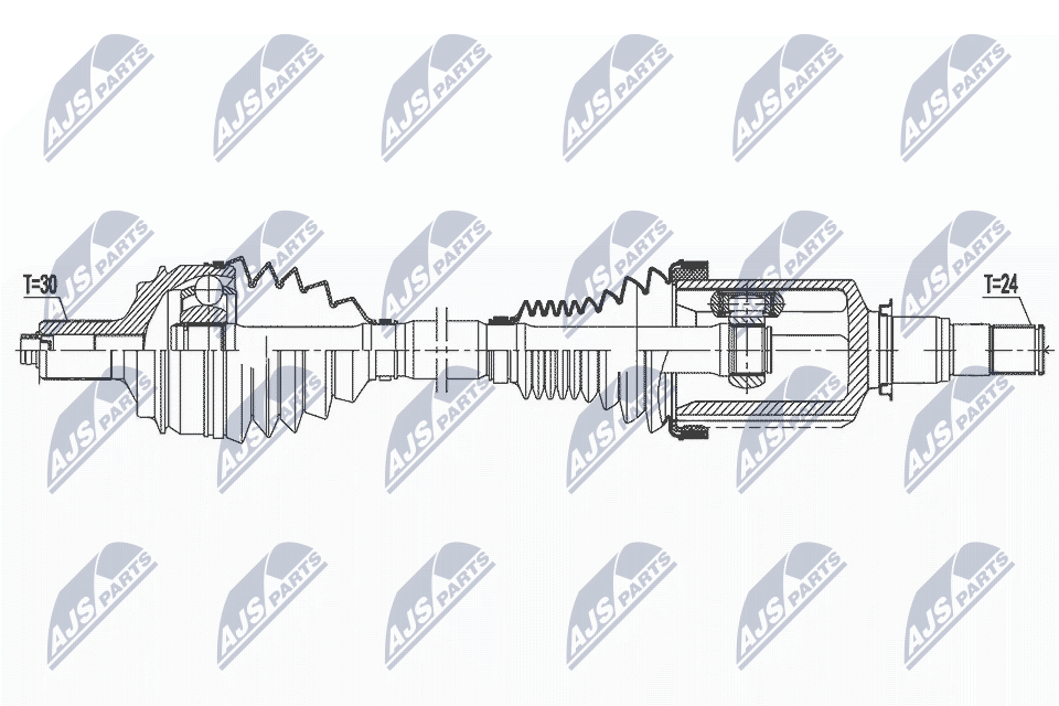 Приводной вал NTY NPW-ME-154