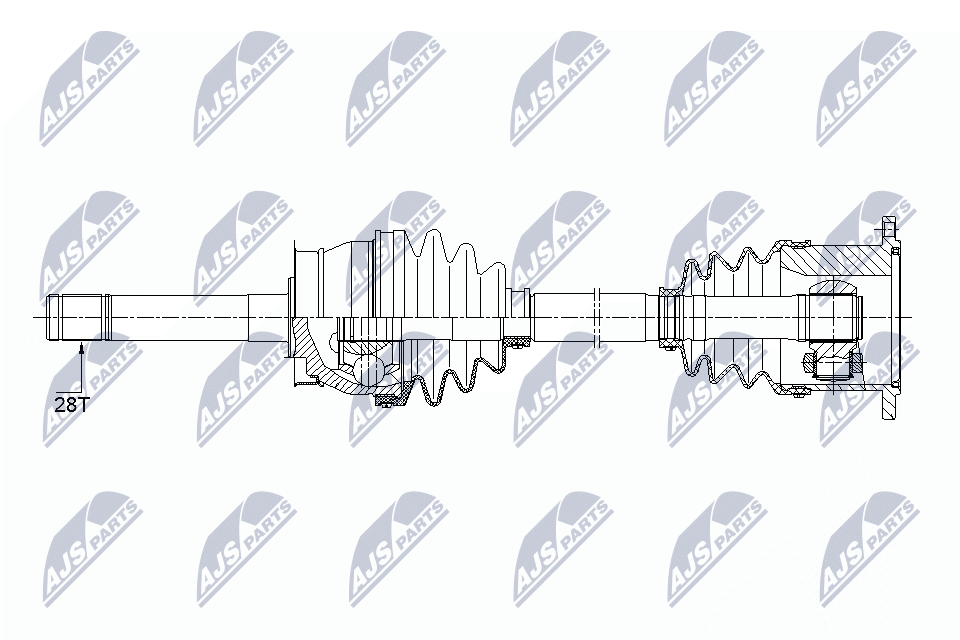 Приводной вал NTY NPW-NS-086