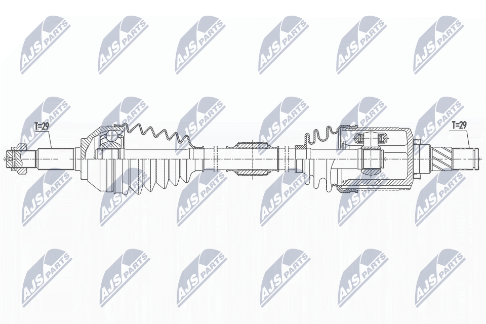 Приводной вал NTY NPW-NS-128