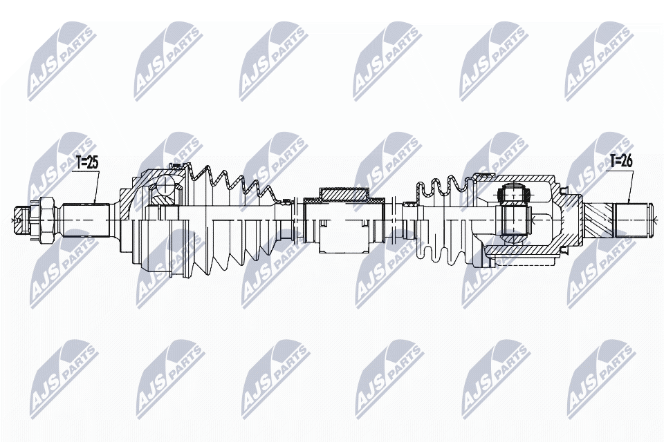 Приводной вал NTY NPW-NS-138