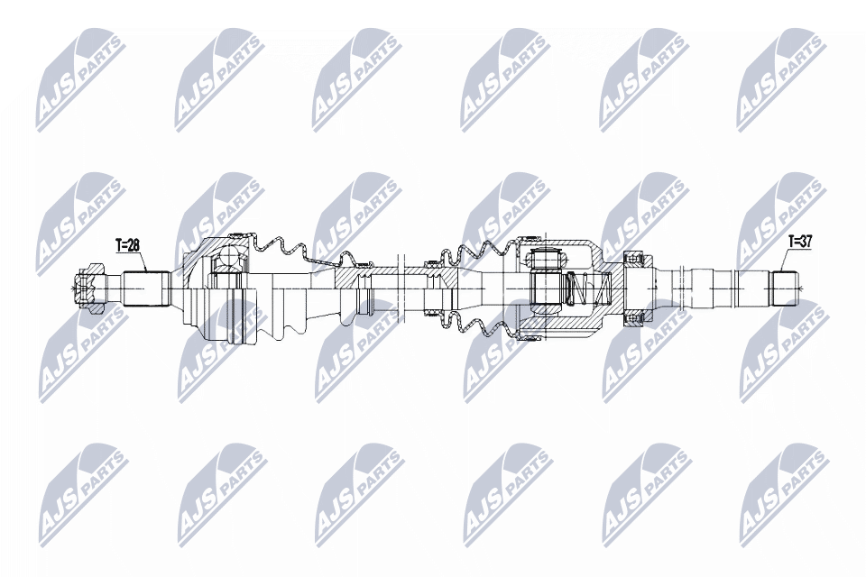 Приводной вал NTY NPW-PE-101