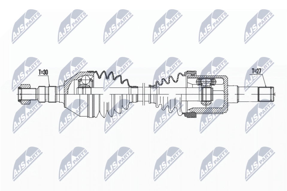 Приводной вал NTY NPW-PL-143