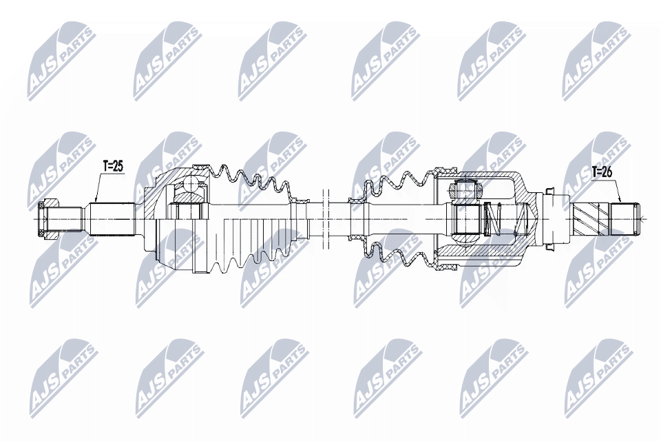Приводной вал NTY NPW-RE-168