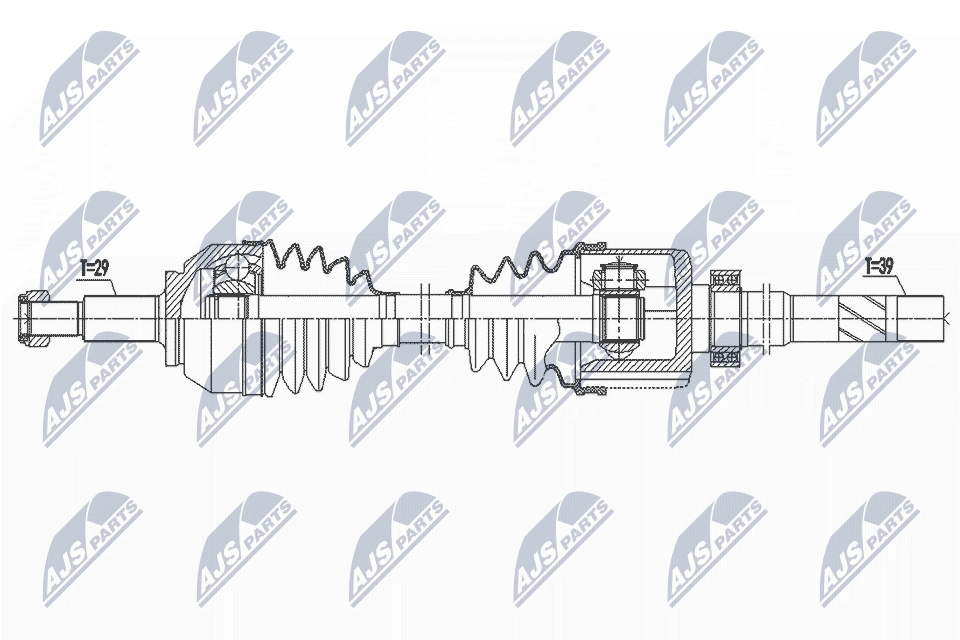Приводной вал NTY NPW-RE-192
